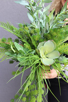 bukiet z sukulentem, Suculentani, dł.45cm + zwis