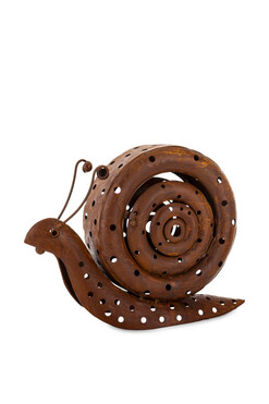 Rust, metalowa dekoracja ogrodowa, ślimak, wys.23.5cm