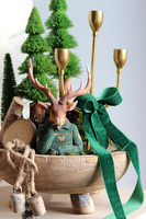Fińskie Reny, świąteczny stroik na stół
