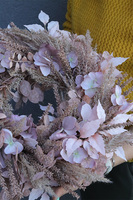 Beżowa Mgła, dekoracyjny wianek boho