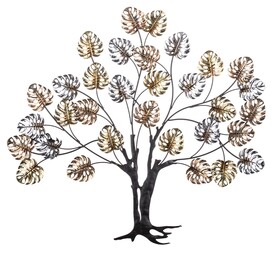 dekor ścienny, Monstera Drzewo, wym.69x76x1.5cm 