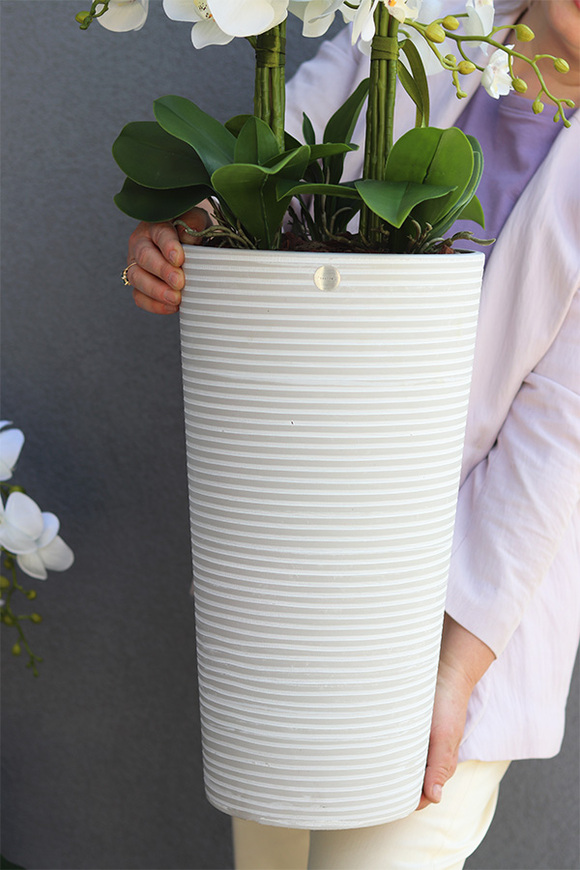 Genova sztuczny storczyk w wysokiej donicy