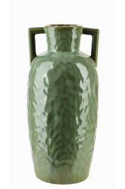 Earth A, nowoczesny wazon / amfora, zielony, wym.8x16x35cm