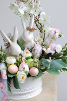 Nerrita, stroik wielkanocny z zajączkami, wym.44x45x25cm