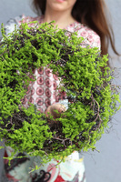 Omszałe Runo, dekoracyjny wianek z mchem