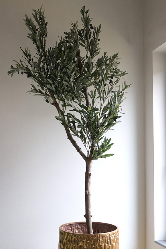 Oliwka Goldi Max, sztuczne drzewko w metalowej donicy