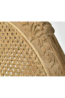 Classic Linen, fotel z rattanowym oparciem