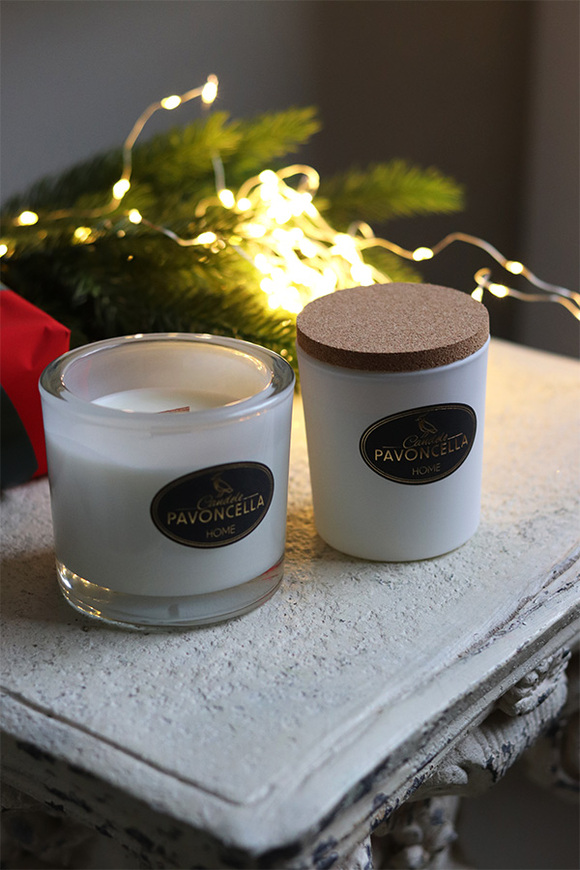 Smell of Christmas, sojowo-kokosowa świeca zapachowa w szkle, biała