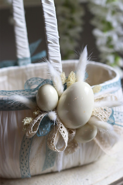 Bertana, dekorowany koszyczek wielkanocny, wys.28cm  