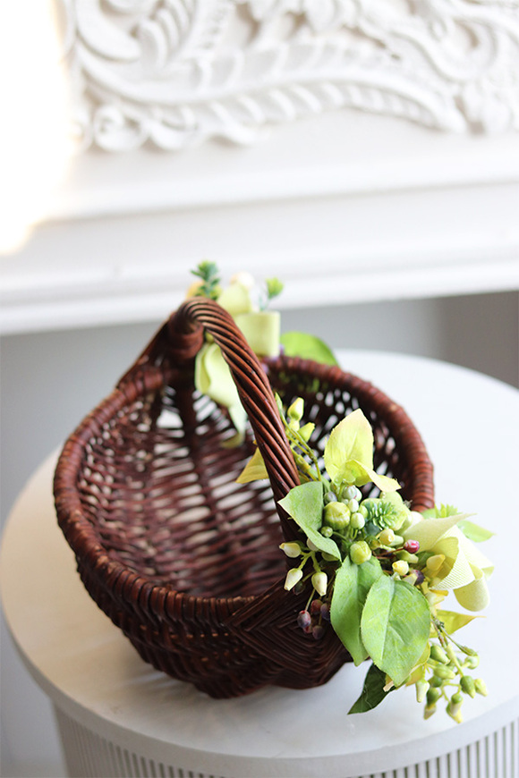 Zielona Chwila, dekorowany koszyczek wielkanocny