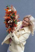 Premium Moko Autumn, jesienna kompozycja kwiatowa, wym.33x56cm