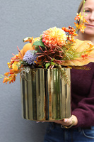 Złota Jesień, kompozycja / stroik jesienny, wym.40x50x32cm