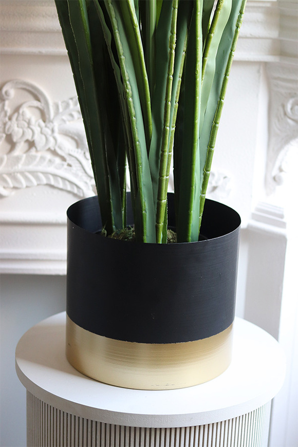 Czosnek Ozdobny Black&Gold, sztuczna roślina w doniczce