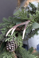 Poroże, wianek ozdobny / stroik dekoracyjny, śr.55cm