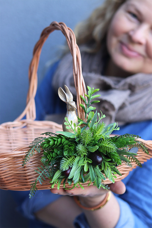 Kedrea, dekorowany koszyczek wielkanocny