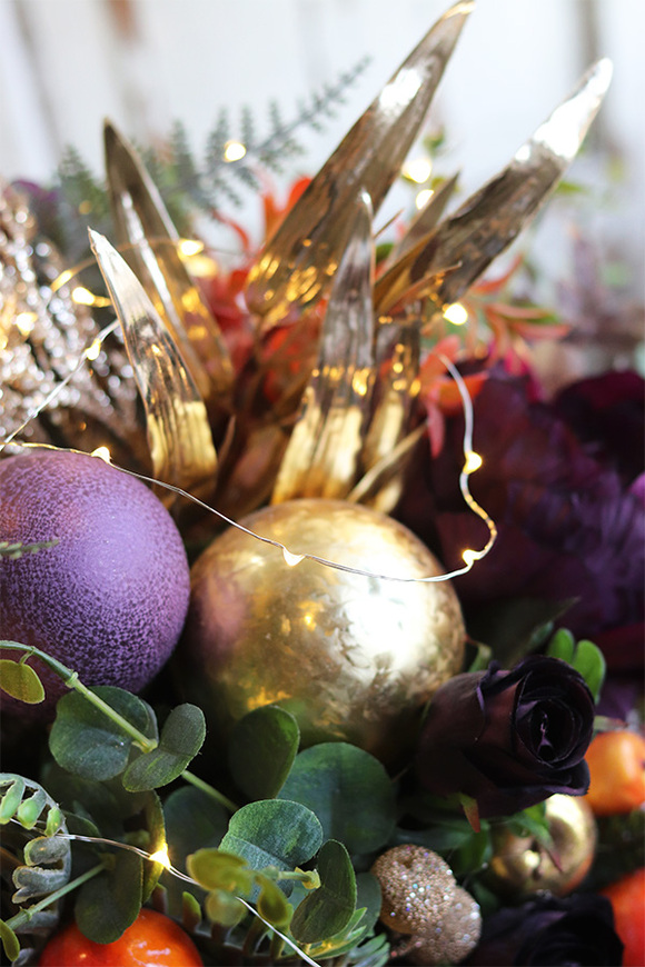 bardzo duży flowerbox świąteczny, Deluxe Valentino, wys. 63cm 