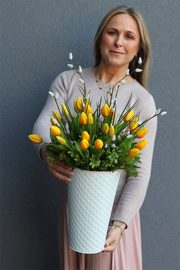 Żółte Tulipany, wiosenna kompozycja kwiatowa