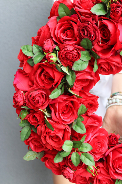 Red Fire Georeni, duży czerwony wianek