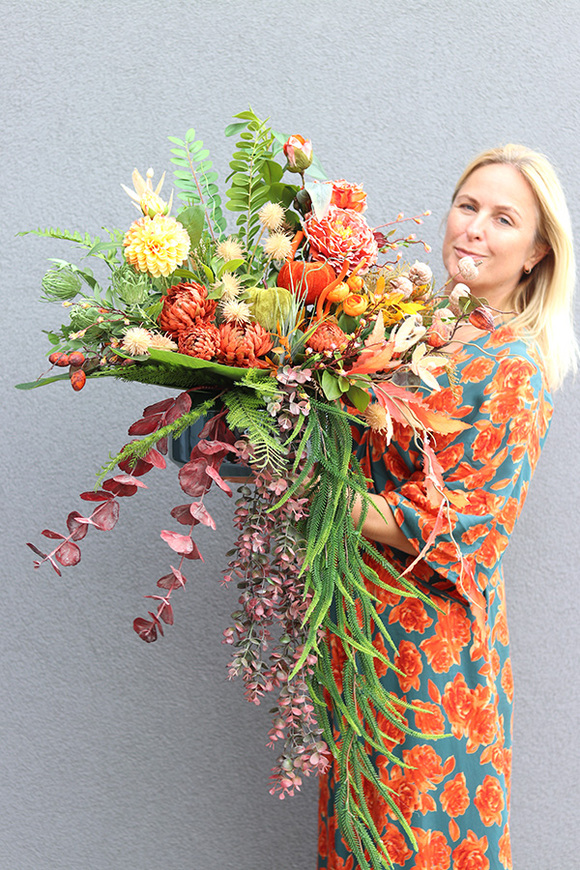 Ladies First Pumpkin B, jesienna kompozycja, wym.45x50cm