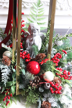 Angelo Garden Winter Time, złoty lampion nagrobny, wys.75cm 