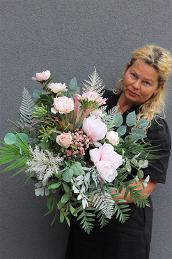 Retresa, bukiet nagrobny we wkładzie, dł.56cm