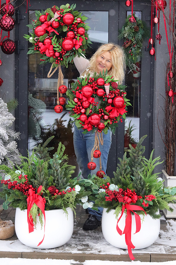 Classic American Christmas, świąteczny wianek do powieszenia