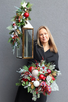 Angelo Garden Dekorina Winter, złoty lampion nagrobny