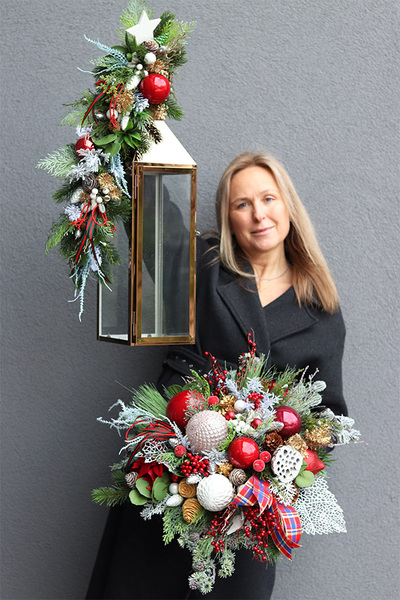 Angelo Garden Dekorina Winter, złoty lampion nagrobny