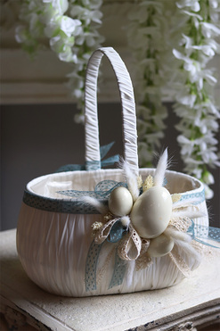 Bertana, dekorowany koszyczek wielkanocny, wys.28cm  