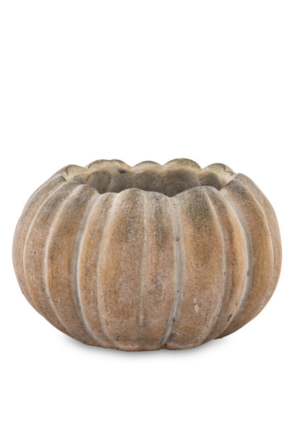 dekoracyjna osłonka / donica dynia, Pumpkin C, wym.10.5x19.5x19.5cm