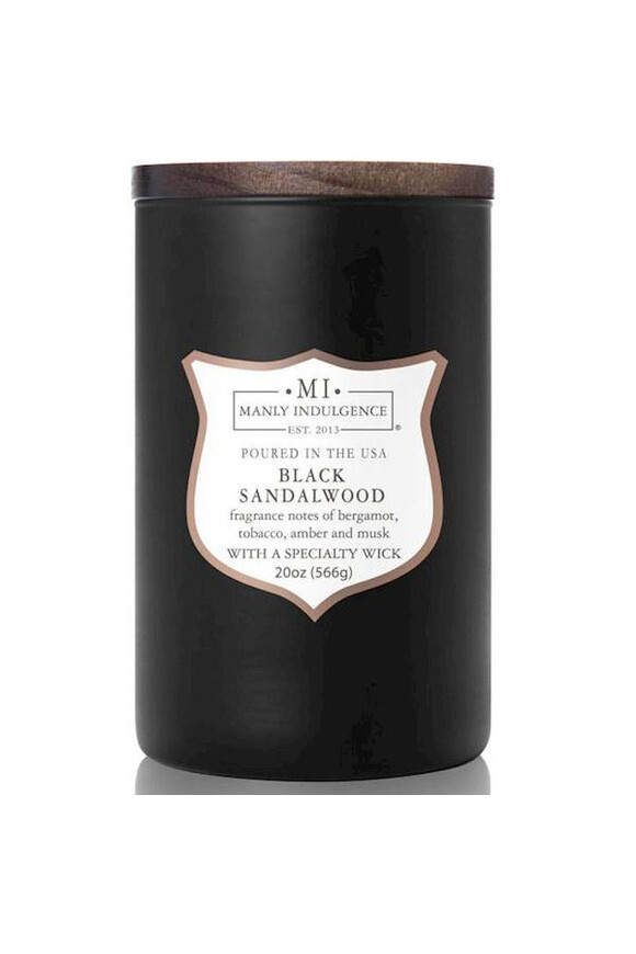 Black Sandalwood sojowa świeca zapachowa w słoiku