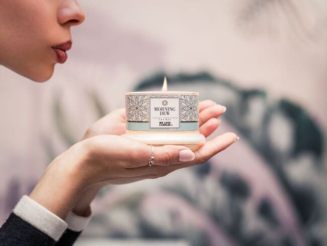 Morning Dew, sojowa świeczka zapachowa, Gold Series, 150g 