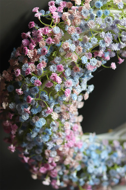 Kaszka Pastelowa Simple, wiosenny wianek dekoracyjny, śr.34cm