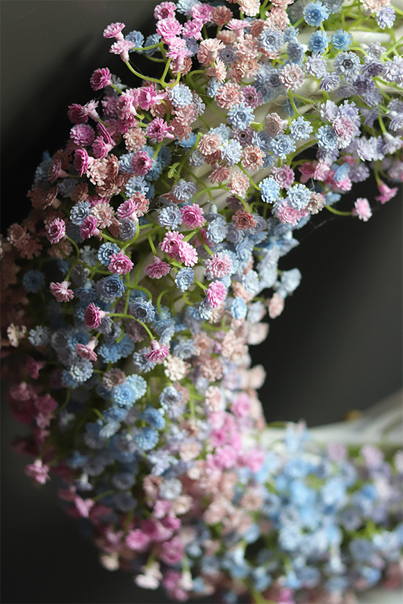 Kaszka Pastelowa Simple, wiosenny wianek dekoracyjny