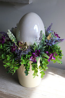 Pastellove, Violetta, wielkanocny stroik w naczyniu, wys.32cm 