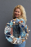 marynistyczny wianek do powieszenia na drzwiach, Oceano, śr.40cm