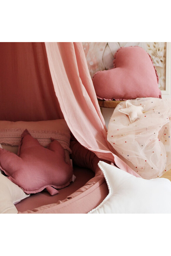 Maple Leaf, lniana poduszka w kształcie liścia	