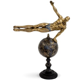 figurka złota Sportowiec , wym.39x28x10cm