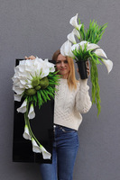 New Design Extra, nowoczesny bukiet nagrobny we wkładzie