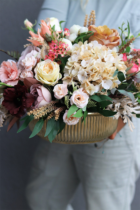 Debora Small, jesienna kompozycja w naczyniu