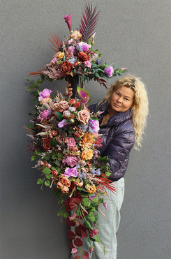 Nedua Premium, komplet dekoracji nagrobnych, wiązanka+bukiet 