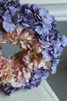 Ombre 2 Hortensja wianek na drzwi