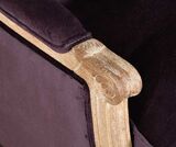 Classic 1, fotel prosty, bakłażan