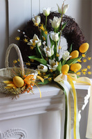 Tulipanowy Raj, dekoracyjny wianek z tulipanami