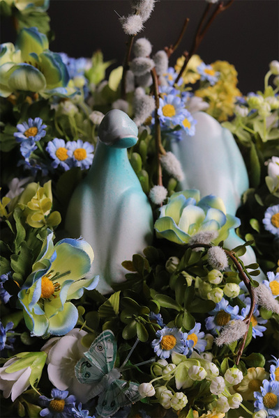 Wielkanoc na Wsi, stroik wielkanocny z gąskami