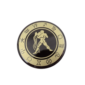 znak zodiaku Wodnik, magnes dekoracyjny, śr.6cm