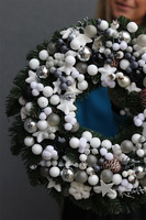 wianek zimowy z bombkami, Święta w Domu, śr.37cm