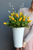 Żółte Tulipany, wiosenna kompozycja kwiatowa