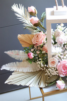 Angelo Garden Boho Wood, kompozycja nagrobna z aniołem i lampionem