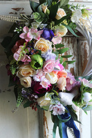 asymetryczny wianek z ptaszkiem, Helisti, śr.32cm  